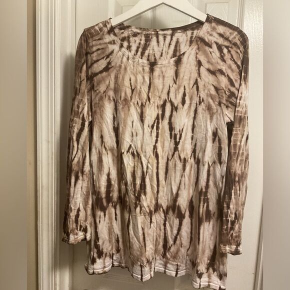 Pure Jill tie dyed long sleeve shirt top sz.M - Picture 1 of 5